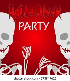 Halloween skeleton background