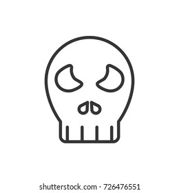 Halloween Skeleton icon, illustration isolated vector sign symbol