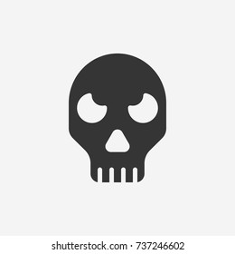 Halloween skeleton icon illustration isolated vector sign symbol