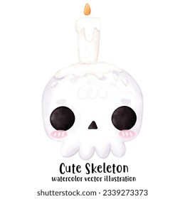 Halloween Skeleton, Skeleton vector illustration, Halloween, watercolor skeleton, watercolor halloween, cute skeleton, skulls