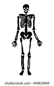 halloween skeleton vector symbol icon design. Beautiful illustration isolated on white background