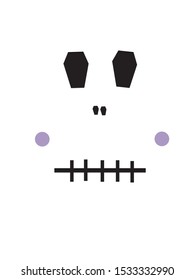 Halloween Skeletons skull background vector
