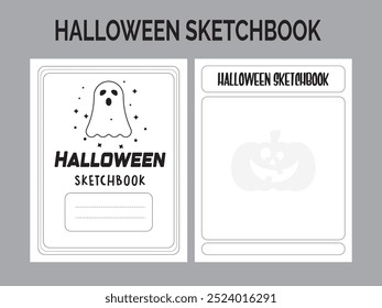 Halloween sketchbook Kdp Interior Template
Size:8.5X11
300 Dpi