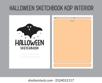 Halloween sketchbook For Kids Kdp Interior Template
Size:8.5X11
300 Dpi 
