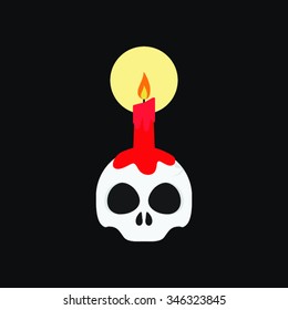 Halloween Skull / Candle