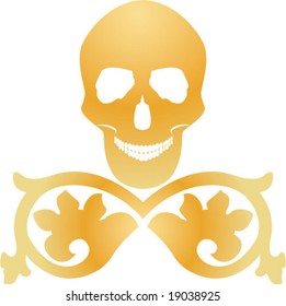 halloween skull decoration