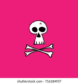 Halloween Skull - Hand Drawn Doodle Icon