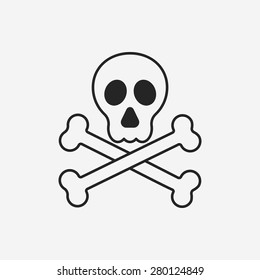 halloween skull icon