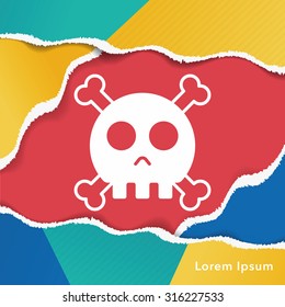 halloween skull icon