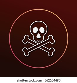 halloween skull icon