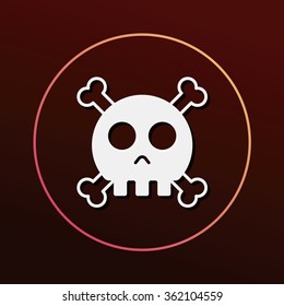 halloween skull icon