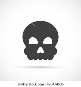 Halloween skull icon