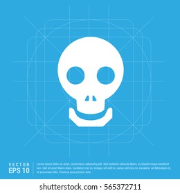 Halloween skull icon 