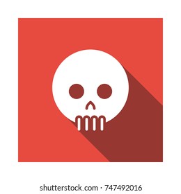 Halloween skull icon