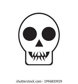 Halloween skull icon images vector