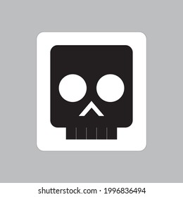 Halloween skull icon images vector