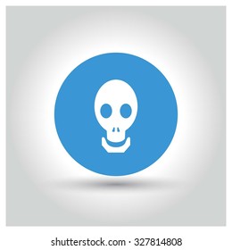 Halloween skull icon. Halloween pictogram elements collection.  Halloween Party Day World wide celebrated on October 31. Vector illustration web internet design elements