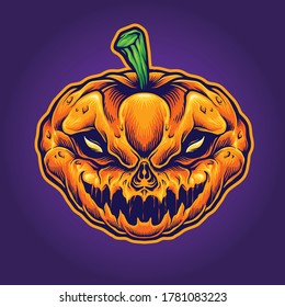 Halloween Skull Monster Mascot for party merchandise and clothing line