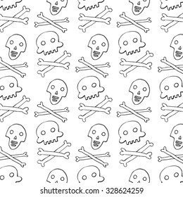 Halloween skull pattern