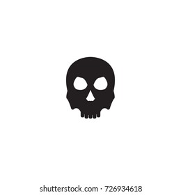 Halloween skull poison vector icon