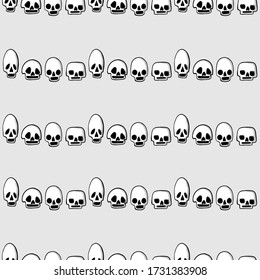 Halloween Skull Seamless Design Texture