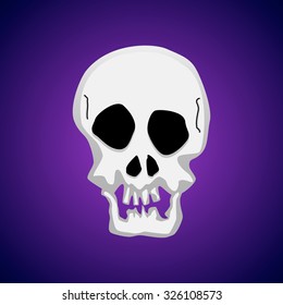 Halloween skull symbol 