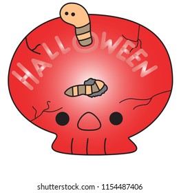 Halloween skull vector