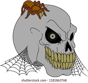 Halloween Skull vector 