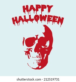 Halloween skull vector