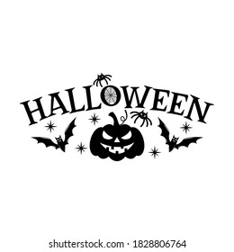 Halloween slogan inscription. Vector Halloween quote. Illustration for prints on t-shirts and bags, posters, cards. 
 Isolated on white background. 31 October vector design.