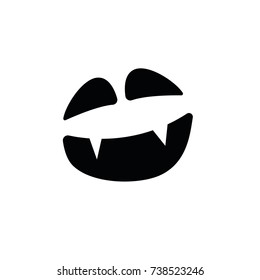 halloween smile vector icon