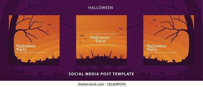 Halloween Social Media Banner Post