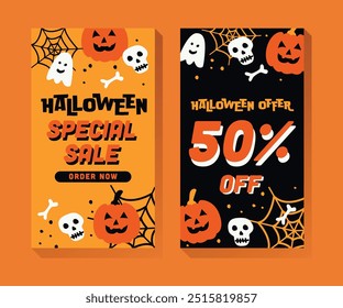 Halloween Social Media Banner Template