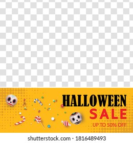 halloween social media post templates.post square frame for social media