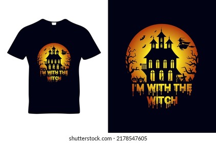 Halloween-Shirt-Design für Briefkurse T-Shirt für Halloween-Tag und POD-Business