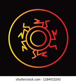 Halloween space icon