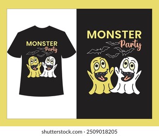 Design de t-shirt de horror para os Especiais de Halloween