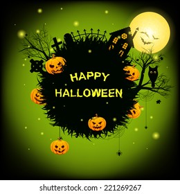 Halloween speech bubble