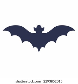 Halloween speedy delivery service banner commercial. In a moonlit, purple night sky dotted with stars, a bat courier delivers a package. Orders can be placed from home for online retailers. bat Vector