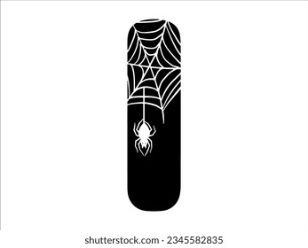 Halloween Spider Alphabet Letter I Illustration