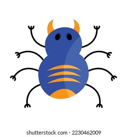halloween spider animal hanging icon