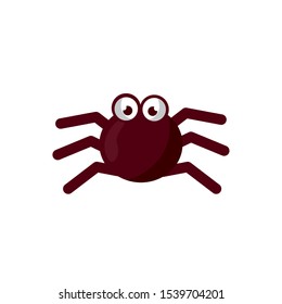 halloween spider animal isolated icon vector illustration design
