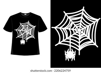 Halloween Spider Boo Ghost Spooky Horror Tshirt Good For Clothes, Greeting Card, Poster, And Mug Design. 