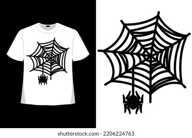 Halloween Spider Boo Ghost Spooky Horror Tshirt Good For Clothes, Greeting Card, Poster, And Mug Design. 