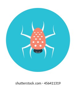 Halloween Spider Colored Vector Icon