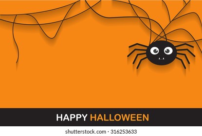 halloween spider concept.  banner background for Halloween Party night