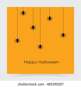 halloween spider concept. banner background 