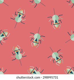 Halloween Spider flat icon,eps10 seamless pattern background