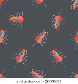 Halloween Spider flat icon,eps10 seamless pattern background