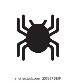 Halloween Spider Icon | Creepy Arachnid Vector Illustration